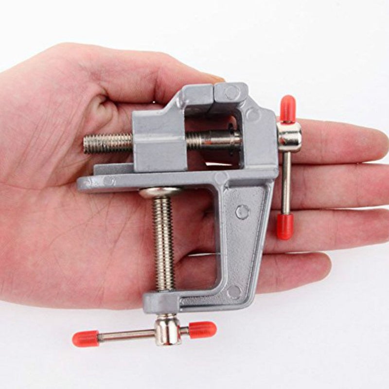 Sourcemall Mini Bench Vise Small Table Clamp Hobby Craft Repair Tool (Clamping Range: 0-1.2inch) - Image 3